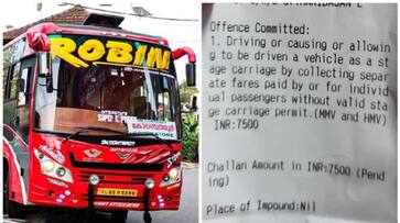 Luxury Robin bus fined rs 7500 by mvd after starting service prm Luxury Robin bus fined rs 7500 by mvd after starting service prm