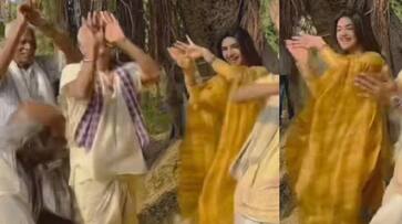 Sreeleela crazy dance with oldman NSK Sreeleela crazy dance with oldman NSK