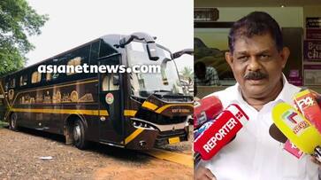 Antony Raju on Nava kerala sadass and benz bus kgn Antony Raju on Nava kerala sadass and benz bus kgn