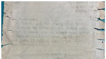 message that was thrown into the sea while studying in the fifth standard was found after 26 years bkg message that was thrown into the sea while studying in the fifth standard was found after 26 years bkg