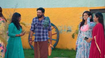 The friends come to know that Shanmugam is bharani husband The friends come to know that Shanmugam is bharani husband