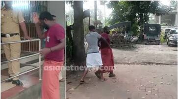 drunk youth attacks balussery police stationapn drunk youth attacks balussery police stationapn