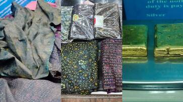 Gold smuggling busted in trivandrum airport; Customs Ceased Gold Plated Lungi dhoti Gold smuggling busted in trivandrum airport; Customs Ceased Gold Plated Lungi dhoti