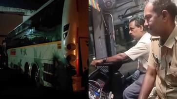 Argument and conflict between MVD officials and bus employees in Thiruvananthapuram ppp Argument and conflict between MVD officials and bus employees in Thiruvananthapuram ppp