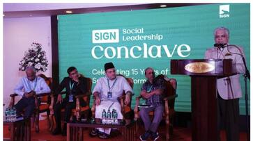 Justice Devan Ramachandran inaugurated sign social leadership conclave bkg Justice Devan Ramachandran inaugurated sign social leadership conclave bkg