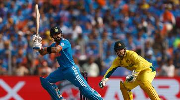 India hit only 4 boundaries between 11 to 50 overs in Cricket World Cup 2023 Against Australia at Ahmedabad rsk India hit only 4 boundaries between 11 to 50 overs in Cricket World Cup 2023 Against Australia at Ahmedabad rsk