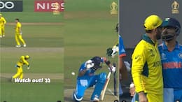 ICC World Cup 2023 Glenn maxwell throw hit virat kohli during India vs Australia final video goes viral ckm 