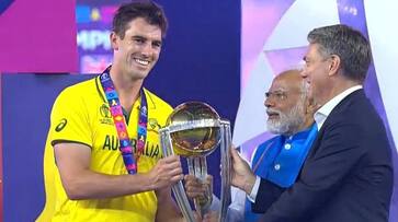 WATCH PM Modi, Australia's Deputy PM hand over ODI World Cup 2023 trophy to Cummins & Co snt WATCH PM Modi, Australia's Deputy PM hand over ODI World Cup 2023 trophy to Cummins & Co snt