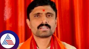 Shriramasene state president Andolashree outraged agains minister priyank kharge at kalaburagi rav Shriramasene state president Andolashree outraged agains minister priyank kharge at kalaburagi rav