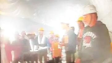 Uttarakhand Tunnel Collapse First video of 41 workers stuck inside the tunnel viral in internet ans Uttarakhand Tunnel Collapse First video of 41 workers stuck inside the tunnel viral in internet ans