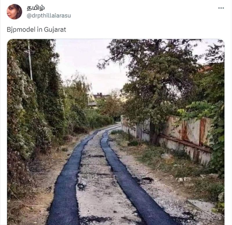 Viral Photo of road from Kerala is fake here is the fact check jje