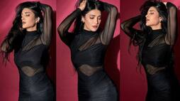 Shruti Haasan Stunning poses in Black dress NSK