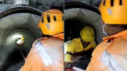 Silkyara tunnel rescue op: NDRF demonstrates wheeled stretcher manoeuvre for 41 trapped workers (WATCH) snt