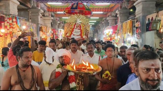 special prayer at samayapuram mariamman temple at karthigai deepam festival vel