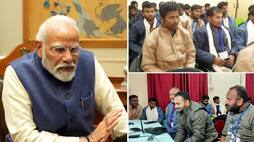 WATCH PM Modi's heartfelt call to 41 rescued workers from Uttarakhand tunnel collapse AJR