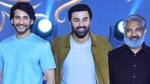 Ranbir Kapoor Touches SS Rajamouli Feet In Animal Movie Pre Release Event gvd