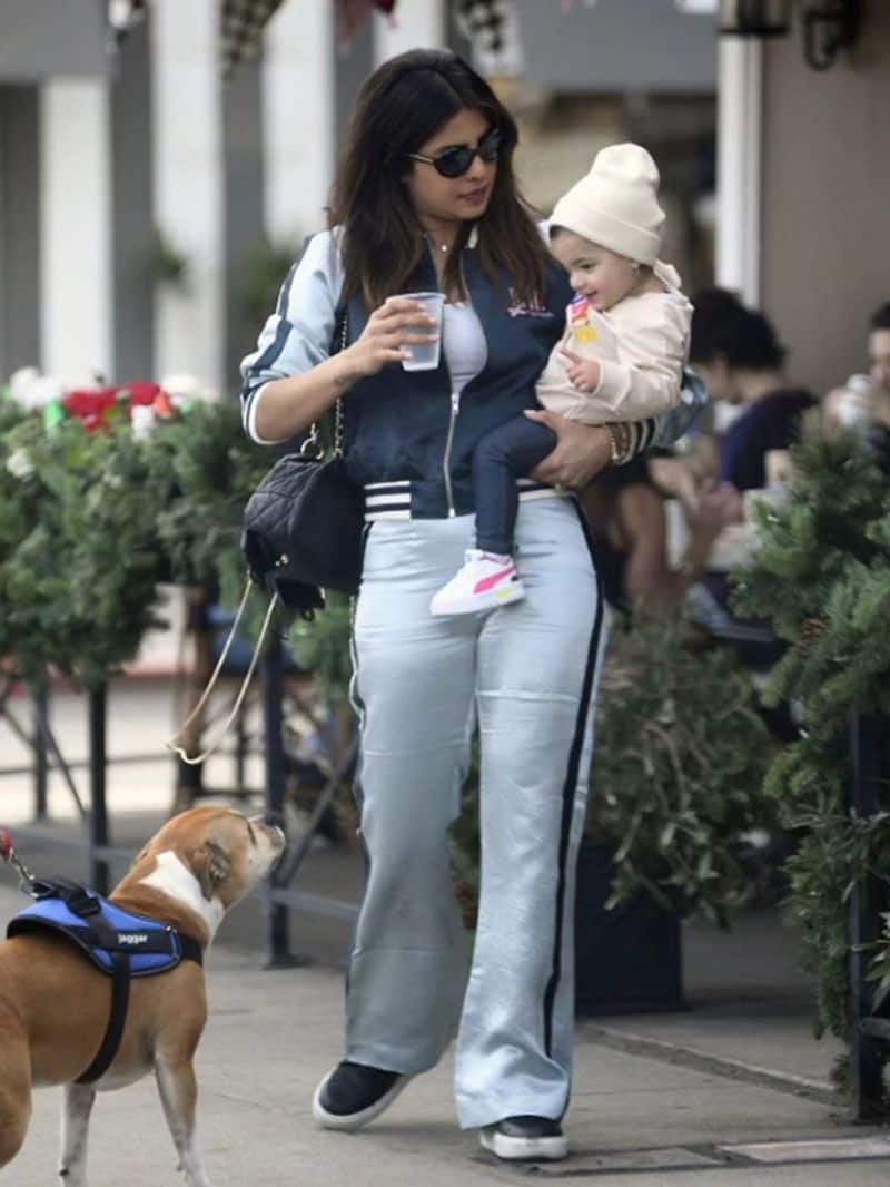 Priyanka Chopra with daughter Malti Marie Jonas spotted at LA, steals heart in Daddy's mini hoodie [PICTURES] ATG