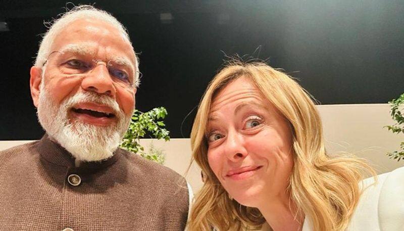 Melodi Moment : Italian Prime Minister Giorgia Meloni's selfie with PM Modi goes viral - bsb