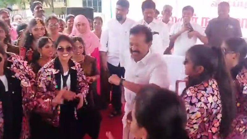 Minister Ponmudy danced with schoolgirls video goes viral-rag