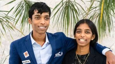 R Vaishali and R Praggnanandhaa becomes world's first brother-sister Grandmaster duo