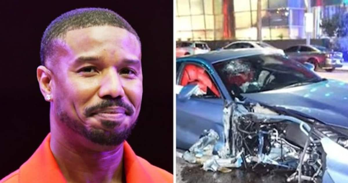 Michael B Jordan Crashes Ferrari Into Parked Kia; Video Goes Viral