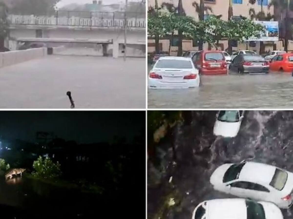 Video: One-By-One, Parked Cars Swept Away In Chennai Floods Due To Cyclone  Michaung