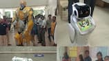 robotic exhibition held private schools at udumalpet in tirupur district vel