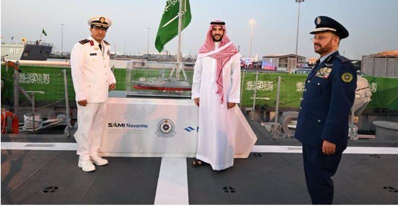 saudi arabia launched Indigenously built defense ship 