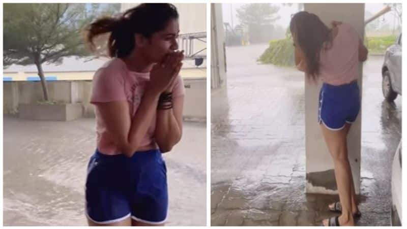 Netizens slam shivani narayanan for posting dance reels during cyclone michaung gan