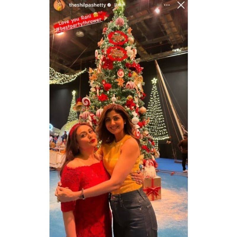 Shilpa Shetty shares inside-pics from Adira Chopra's Christmas themed birthday party at Yash-Raj studios ATG