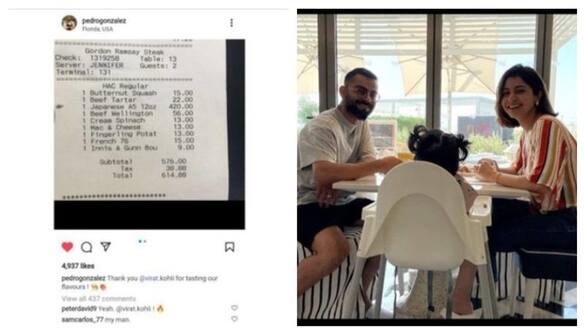 Fact Check unrelated images shared as former indian captain virat kohli Eating Beef