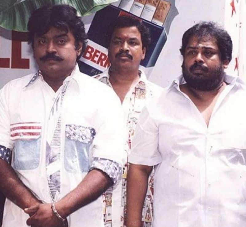 Ibrahim Rowther with Vijayakanth a rare friendship in tamil film world vvk