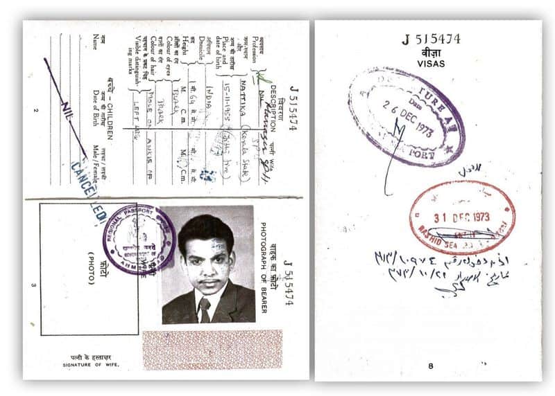 ma Yusuff Ali showed his first passport to Sheikh Mohammed bin Zayed