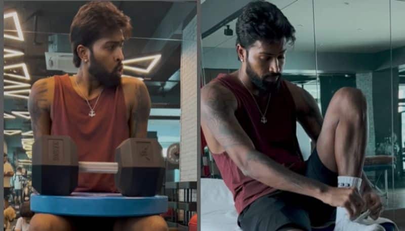 Hardik Pandya Shared his Gym Work Out Video in his Instagram rsk