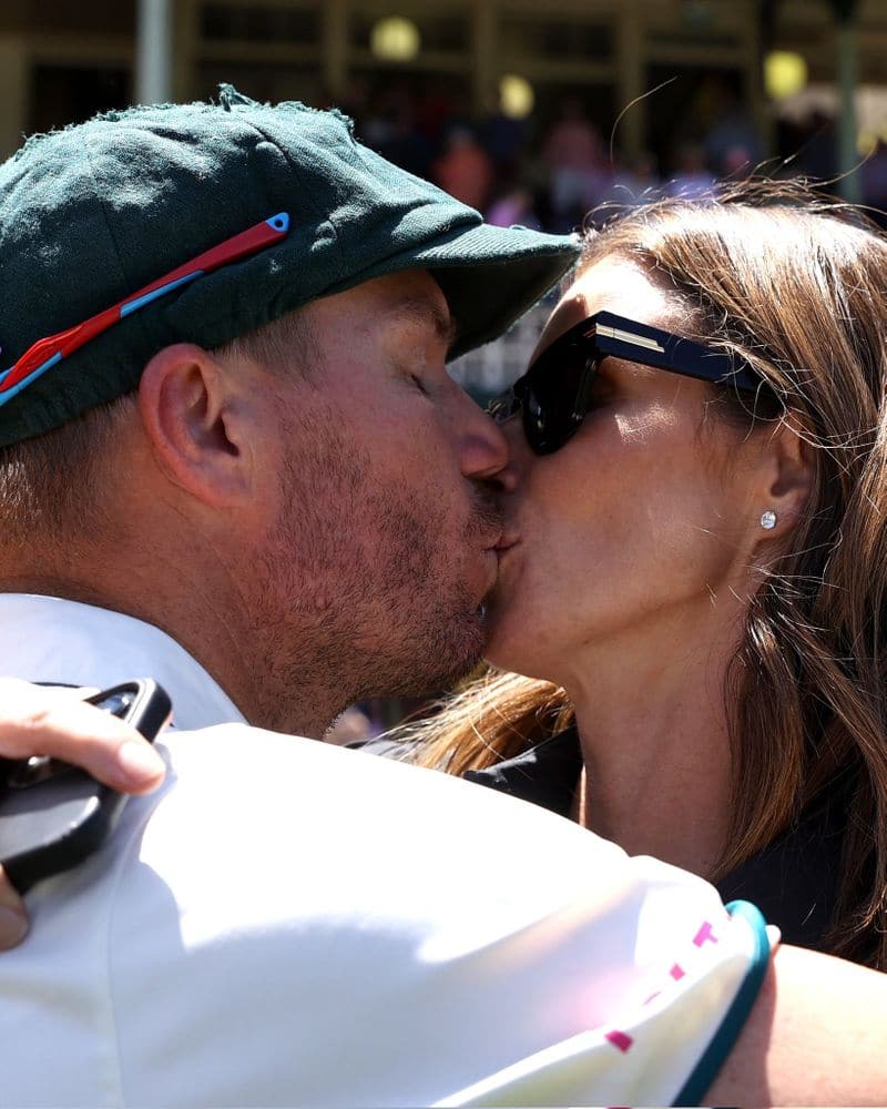 My Wife Candice is my world said David Warner after his Test Cricket Retirement during AUS vs PAK 3rd and Final Test match at Sydney rsk