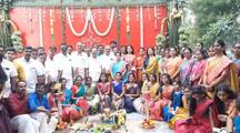 college students eagerly and traditional participated pongal celebration in coimbatore vel