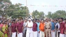 Minister anbil mahesh poyyamozhi pongal celebration with trichy college students smp