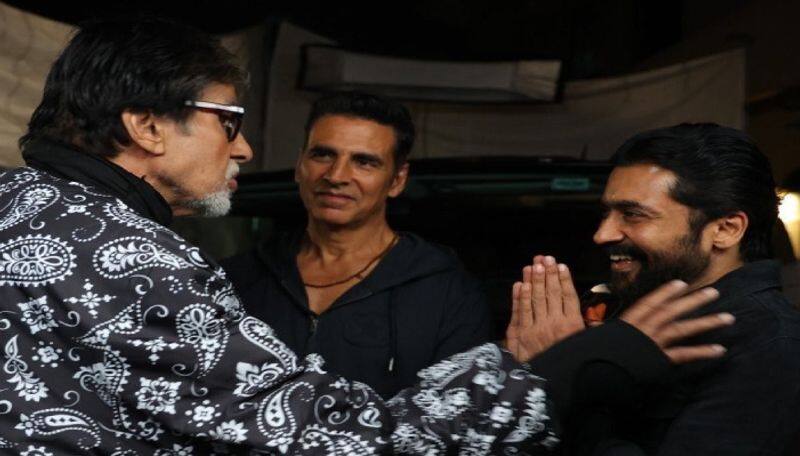 Actor Suriya Met Big B Amitabh Bachchan and Akshay Kumar in mumbai do you know the reason ans
