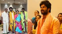 Telugu Actor Vijay Deverakonda celebrating sankranti with his family pics went viral ans