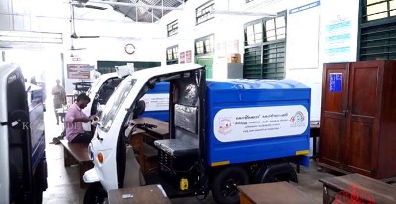 30 E Garbage Autos were built by Westhill Govt Polytechnic students ppp