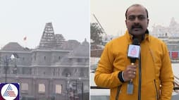 Asianet News in Ayodhya: 'Bhagwa' flag waves above Ram Mandir Sanctum Sanctorum vkp
