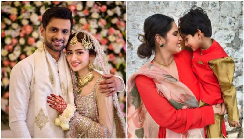 Former Pakistan Cricketer Shoaib Malik marries Actress Sana Javed Pics goes viral in social media rsk