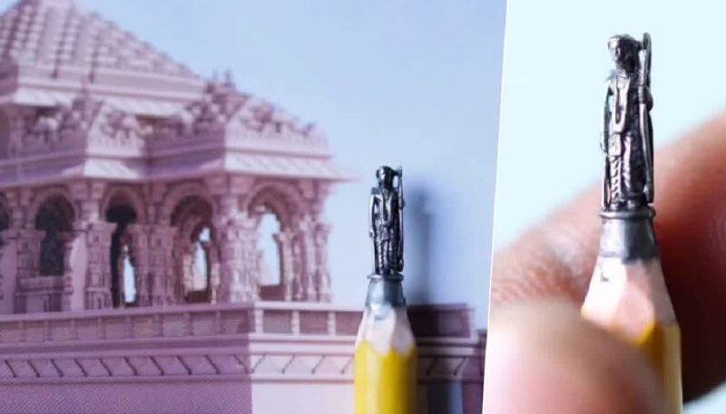 World Record Holder makes Ram idol on Pencil tip, achieves praises on social media for incredible art (WATCH)