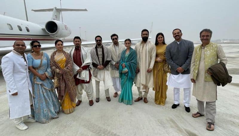 Ram Mandir: Amitabh, Abhishek, Ranbir, Alia, Katrina, Vicky, Ram Charan, Chiranjeevi arrive in Ayodhya 
