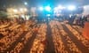 ayodhya ram mandir pm modi ram lala pran pratishtha saryu bank lightend with lamps in ayodhya ayodhya ram mandir inauguration zysa