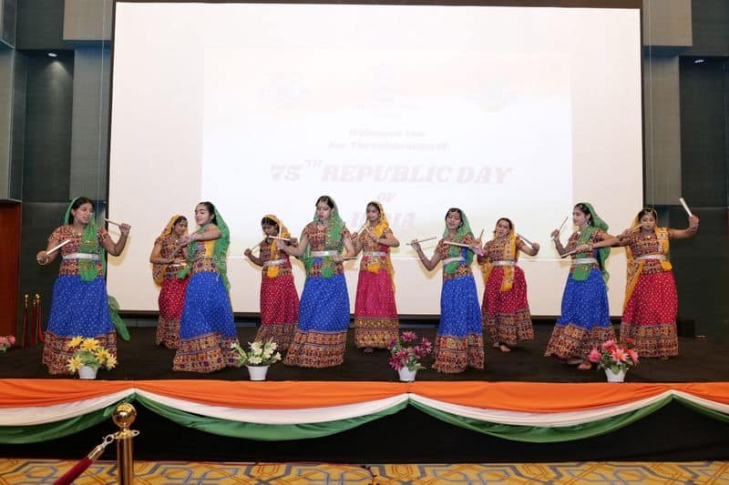 riyadh indian embassy organized reception for diplomats and expatriate representatives 