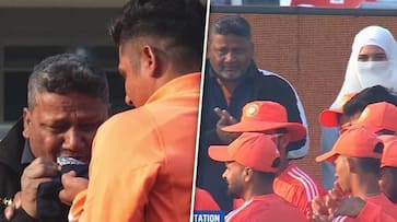 Sarfaraz Khan's Emotional Test Debut: Father Celebrates Son's Test Cap ...