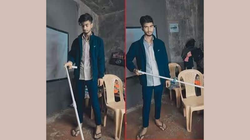 Visionary Creation Abhishek Chaudhary Innovative, Buzzer-Equipped Cane for the Blind inspirational-story-of-maharajganj-up creator iwh