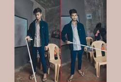 Visionary Creation Abhishek Chaudhary Innovative, Buzzer-Equipped Cane for the Blind inspirational-story-of-maharajganj-up creator iwh