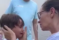 video viral of 5 year grand son crying with cancer patient grand mother zkamn